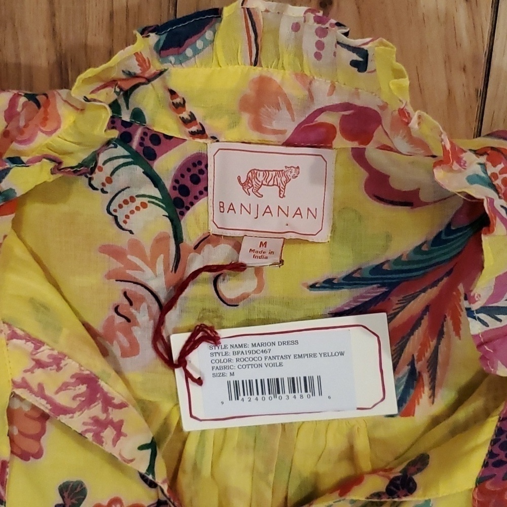 Banjanan Marion Dress - Rococo Fantasy Empire Yellow - Picture 4 of 10